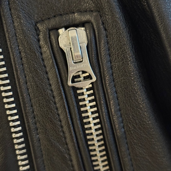 Acne Studios Leather Biker Jacket - Picture 2 of 5